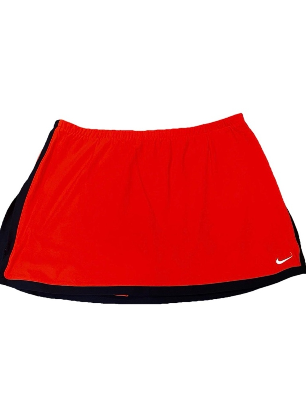 Nike Dri-FIT Orange Navy Women's Athletic Tennis Golf Athletic Skirt/Skort  M